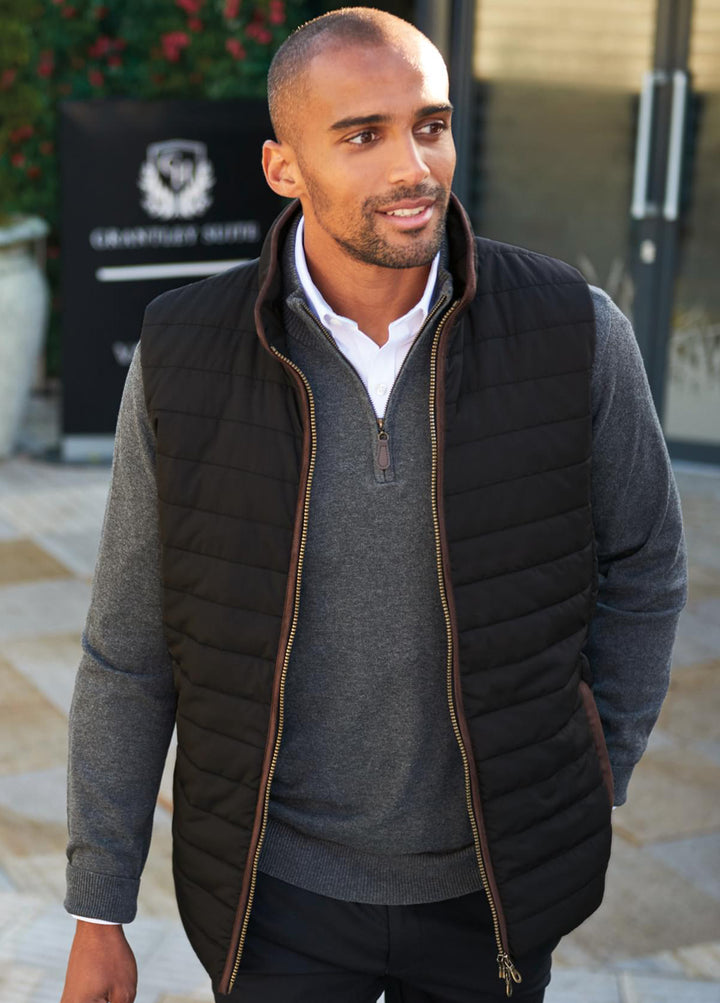 Tampa Quilted Gilet 4370 in Black