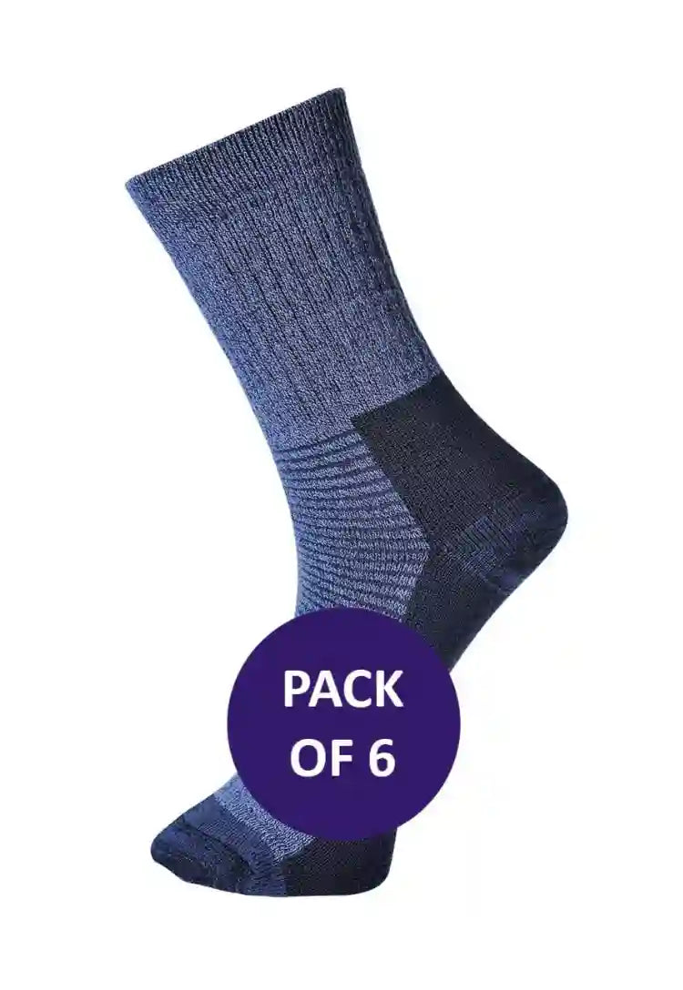 Thermal Socks SK11 in Blue (x6 Pairs)