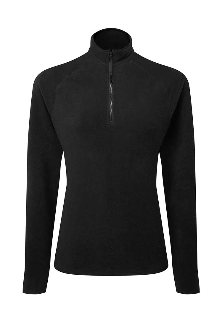 A TR125 Women’s TriDri® Recycled Elements active-fitted fleece in Black