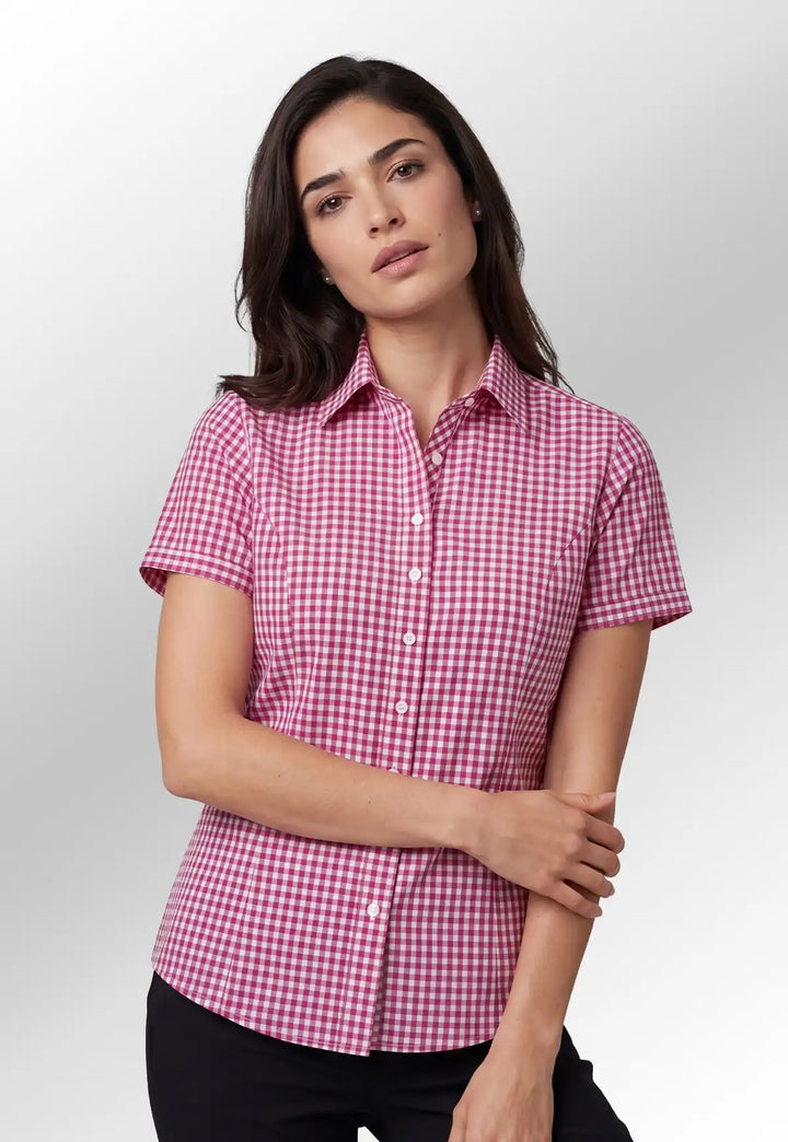 Tulsa Check Shirt (Brown/Red) - The Work Uniform Company