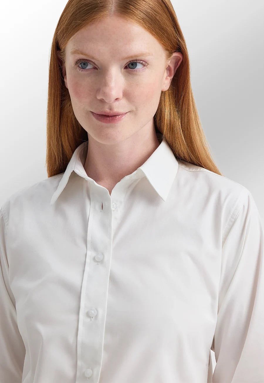 Ladies Pinpoint Oxford Full Sleeve Shirt - The Work Uniform Company