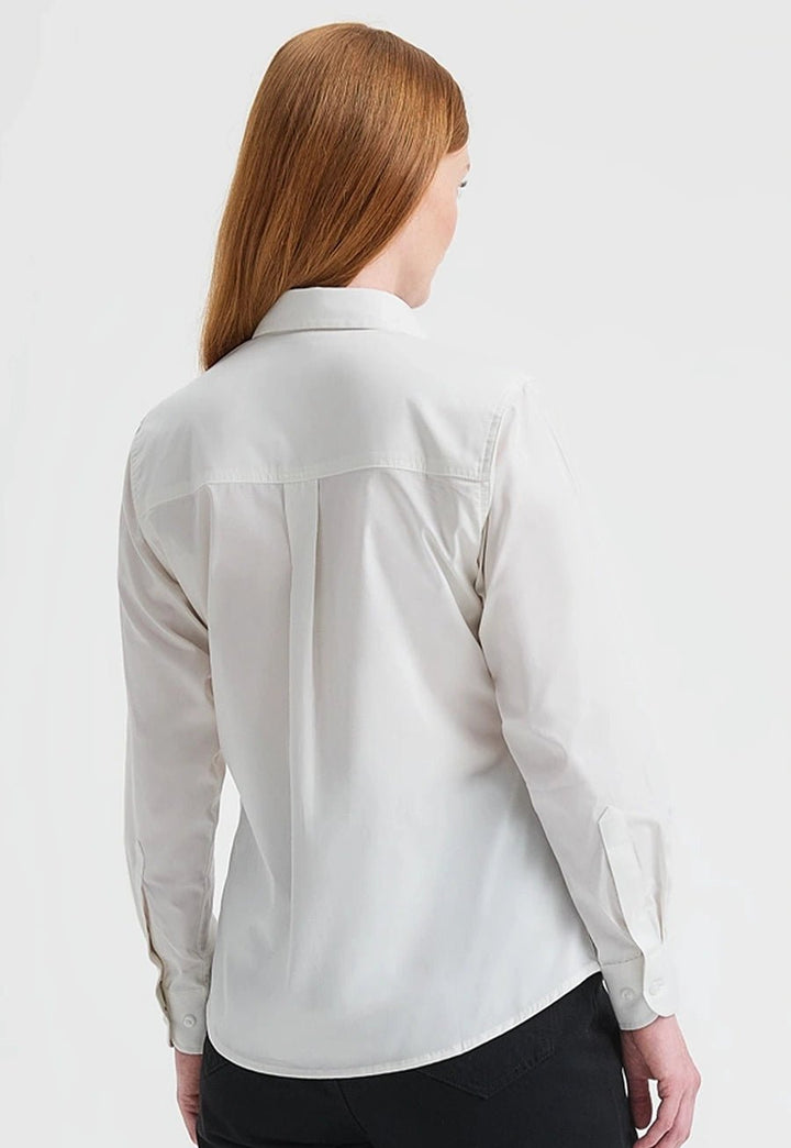 Ladies Pinpoint Oxford Full Sleeve Shirt - The Work Uniform Company