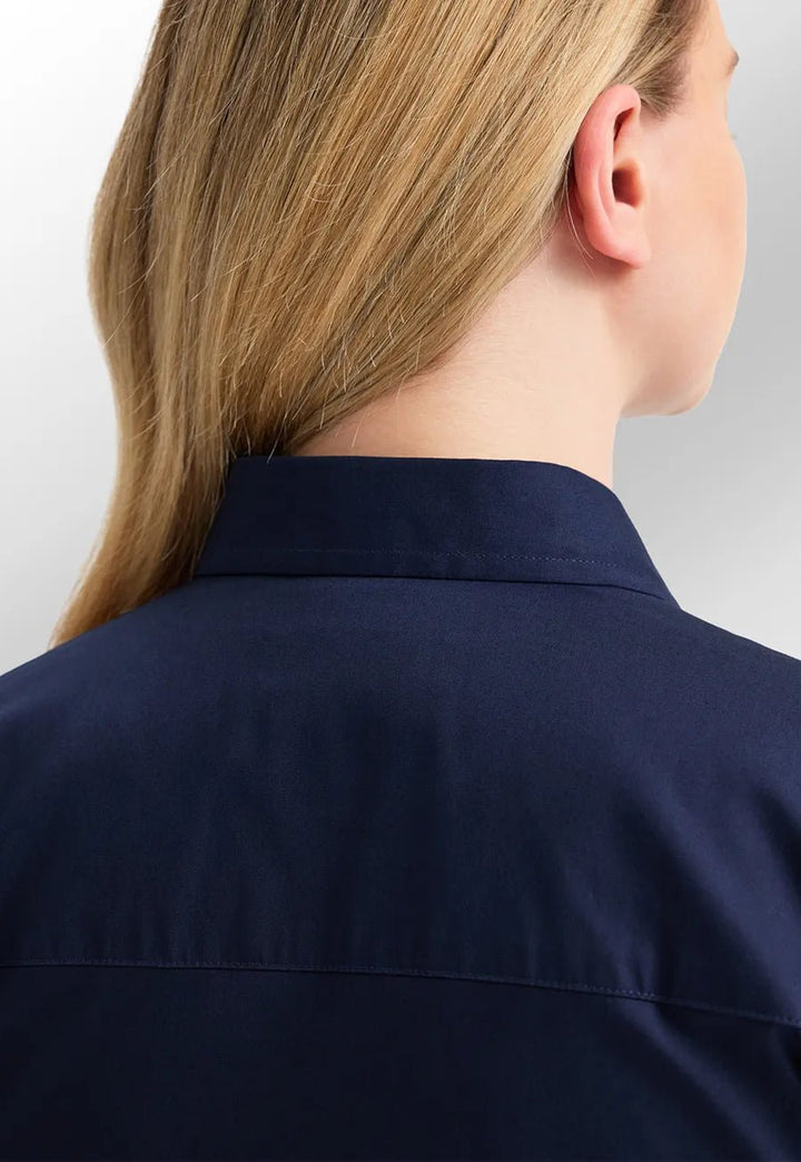 Ladies Pinpoint Oxford Half Sleeve Shirt - The Work Uniform Company