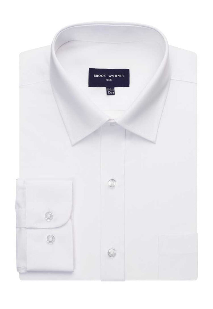 Flat and Folded White Vulcan Slim Fit Shirt 7889