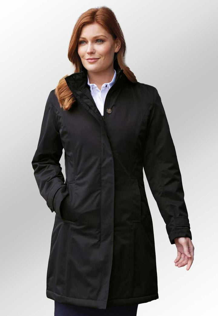 Women's Washington Raincoat 2346 in Black worn by model