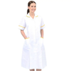 NCLD White Nurses Dress with Yellow Trim