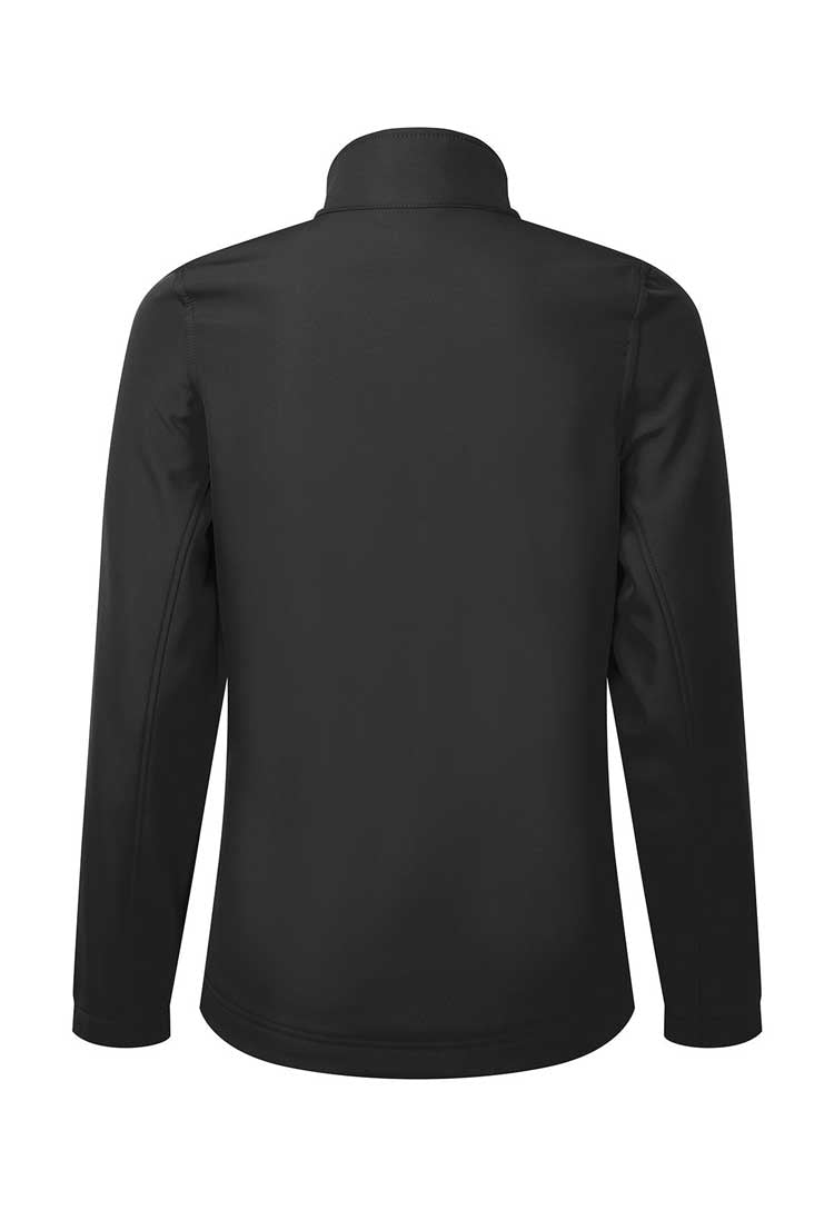 Women’s Windchecker® Printable and Recycled Softshell Jacket PR812 black back view