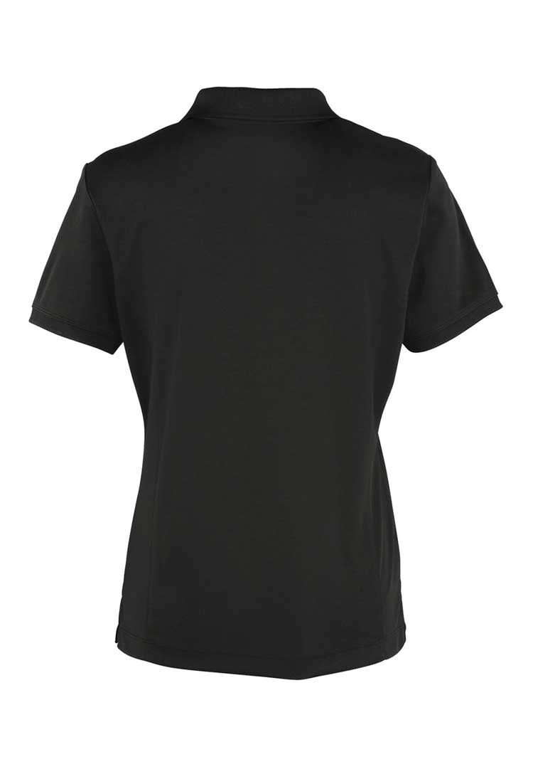 Women's Coolchecker® Piqué Polo PR616 black back view