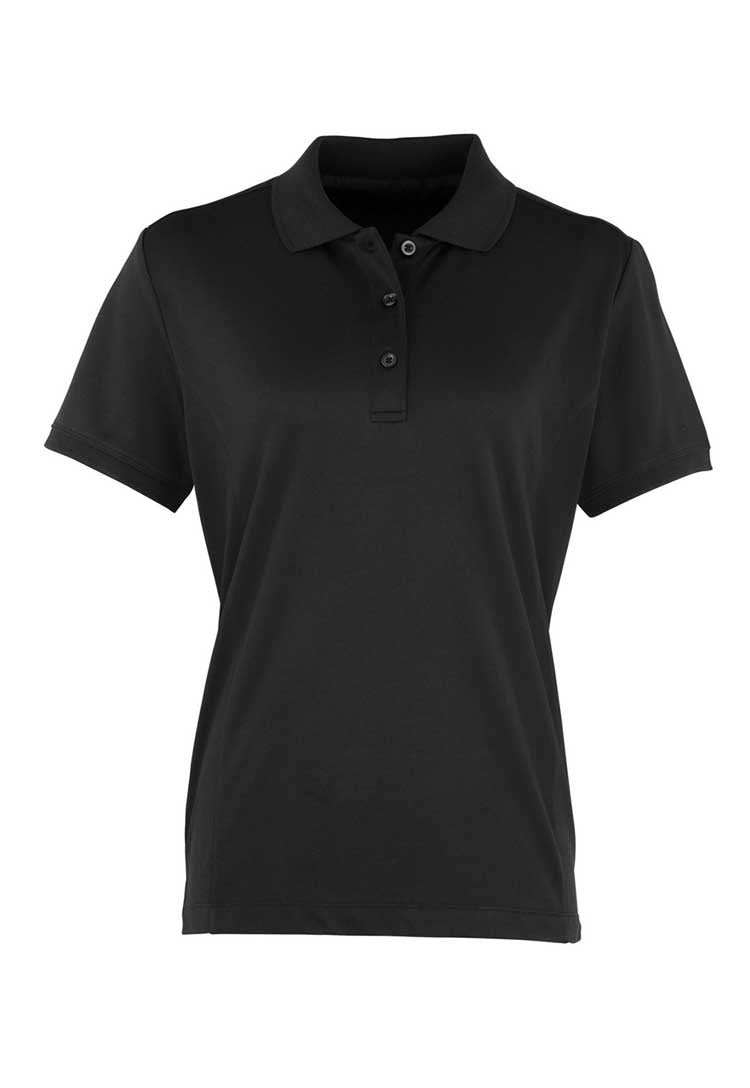 Women's Coolchecker® Piqué Polo PR616 black