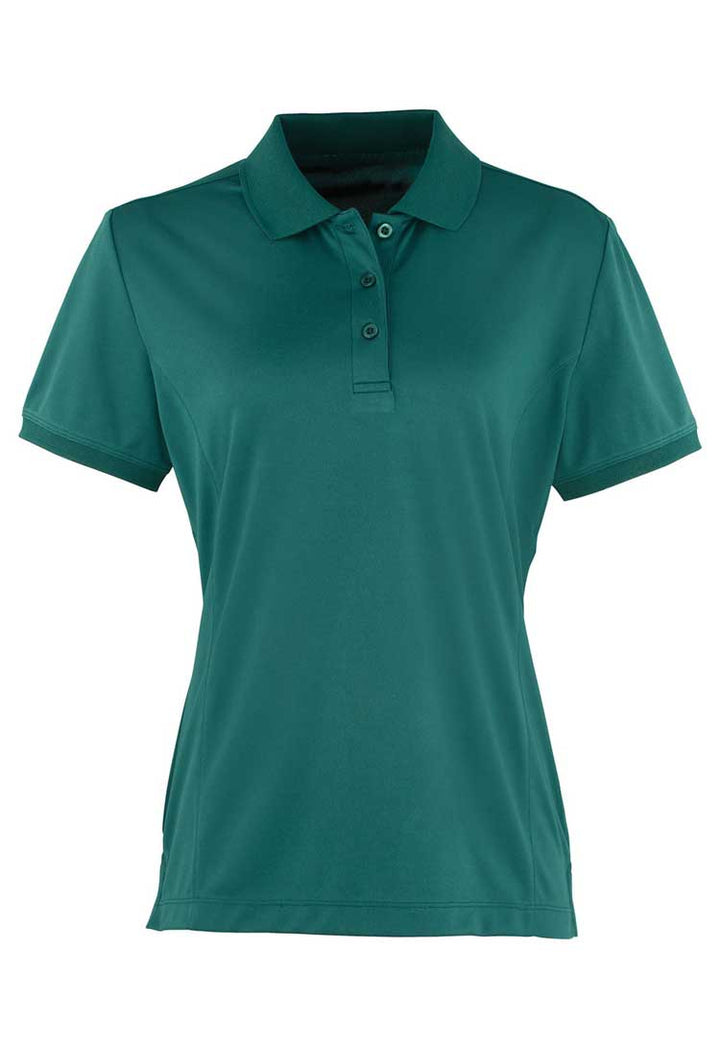 Women's Coolchecker® Piqué Polo PR616 bottle green