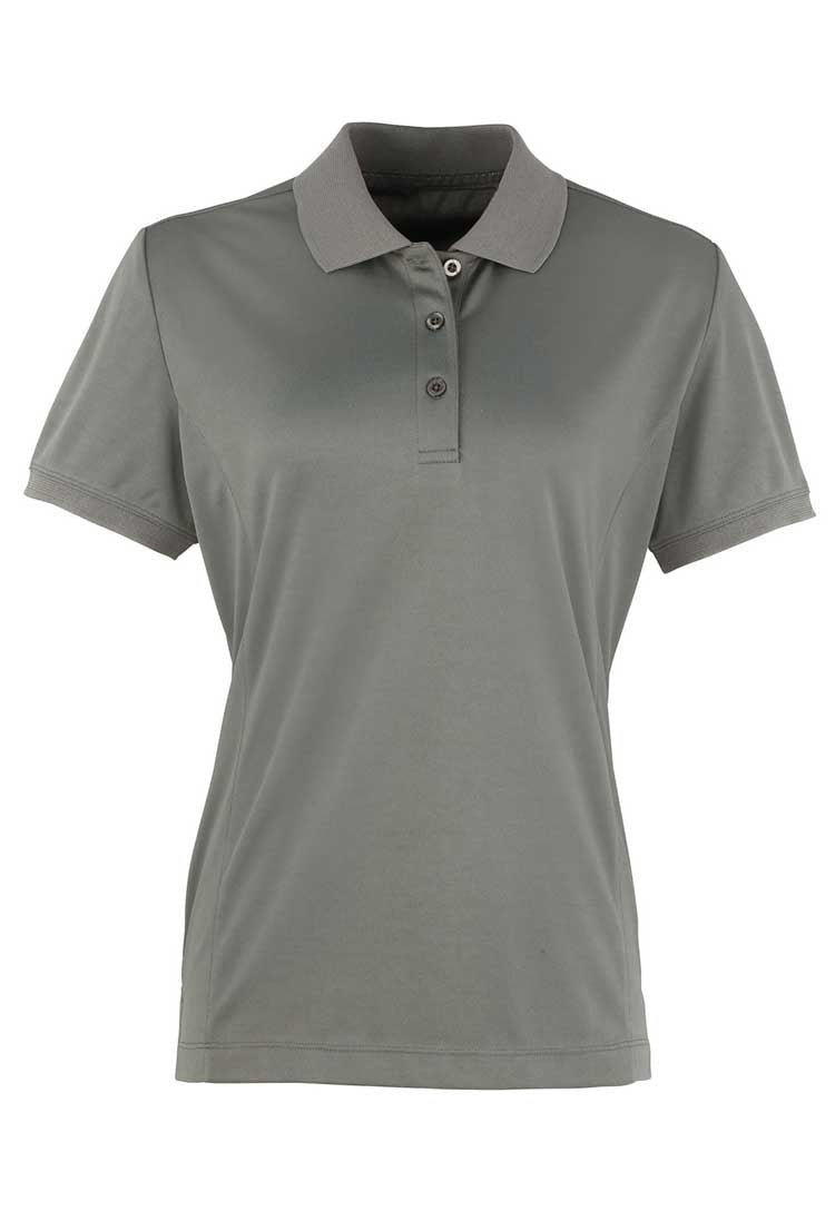 Women's Coolchecker® Piqué Polo PR616 dark grey