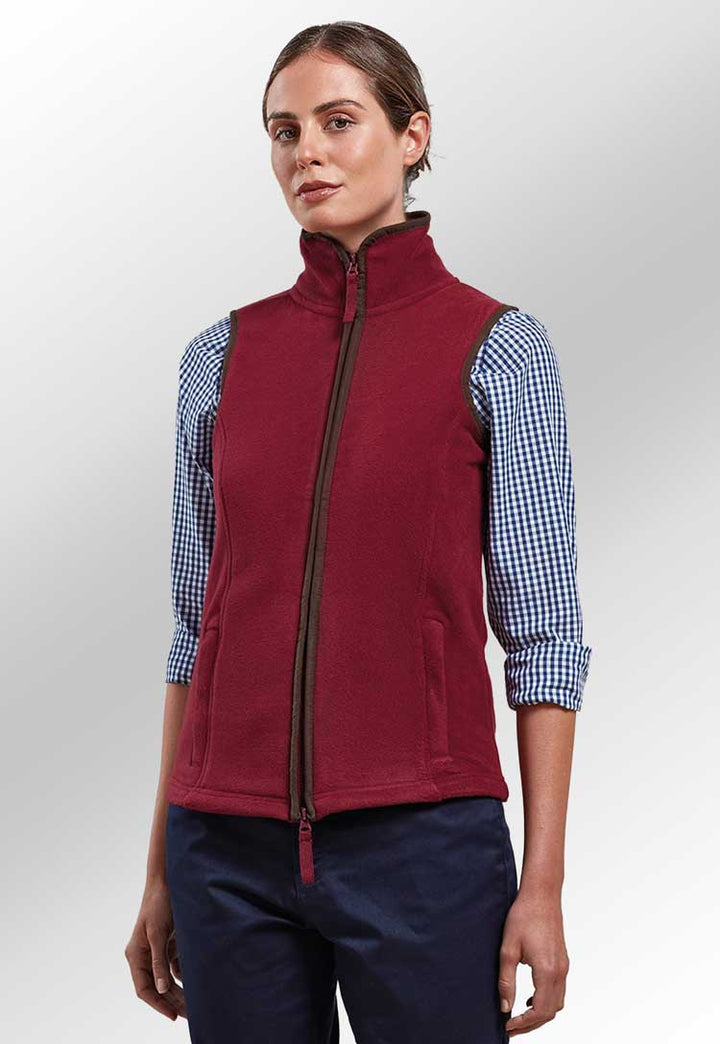 Model wearing Women’s Artisan Fleece Gilet PR804