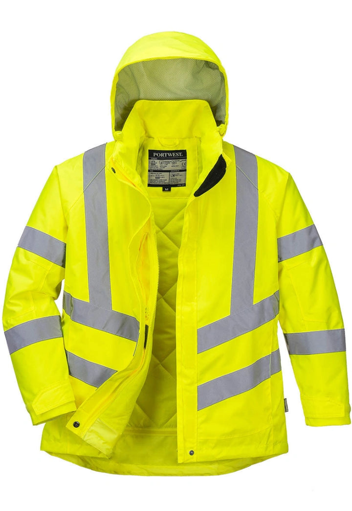Women's Hi-Vis Winter Jacket LW74 in Yellow