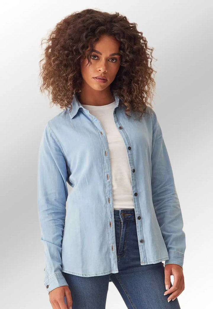 Women's Lucy Denim Shirt - The Work Uniform Company