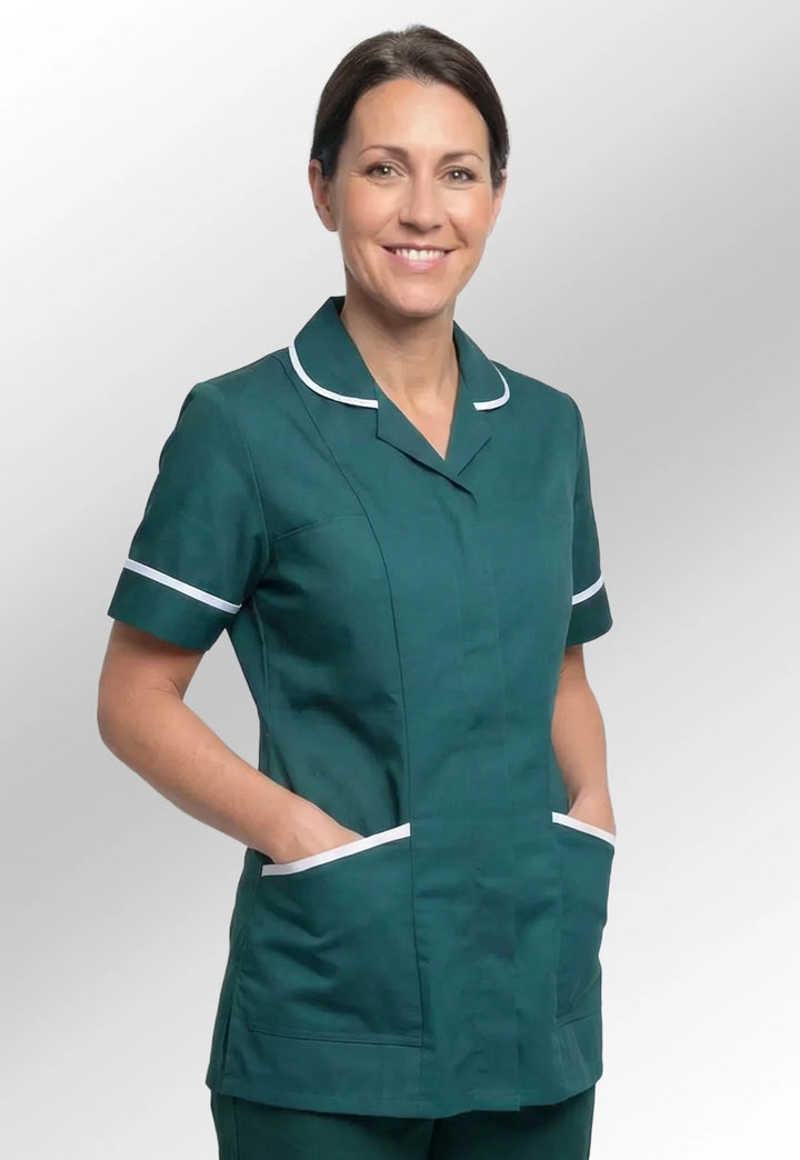 Bottle Green Nurse Tunic - The Work Uniform Company