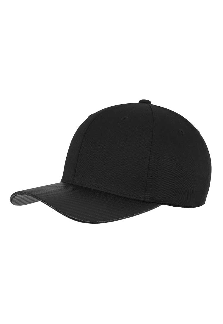 A YP103 Carbon Flexfit Cap in Black/Carbon
