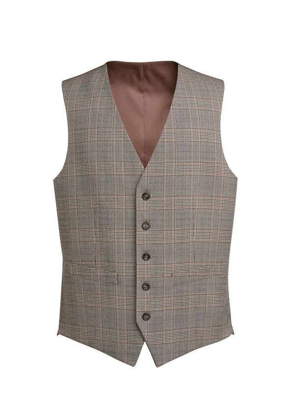 Emilio Check Waistcoat 1726 - The Work Uniform Company