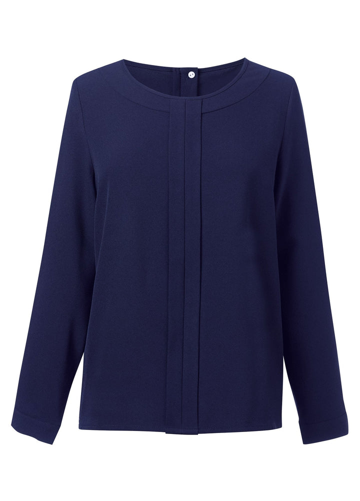 Roma Crepe de Chine Blouse 2279 in Navy