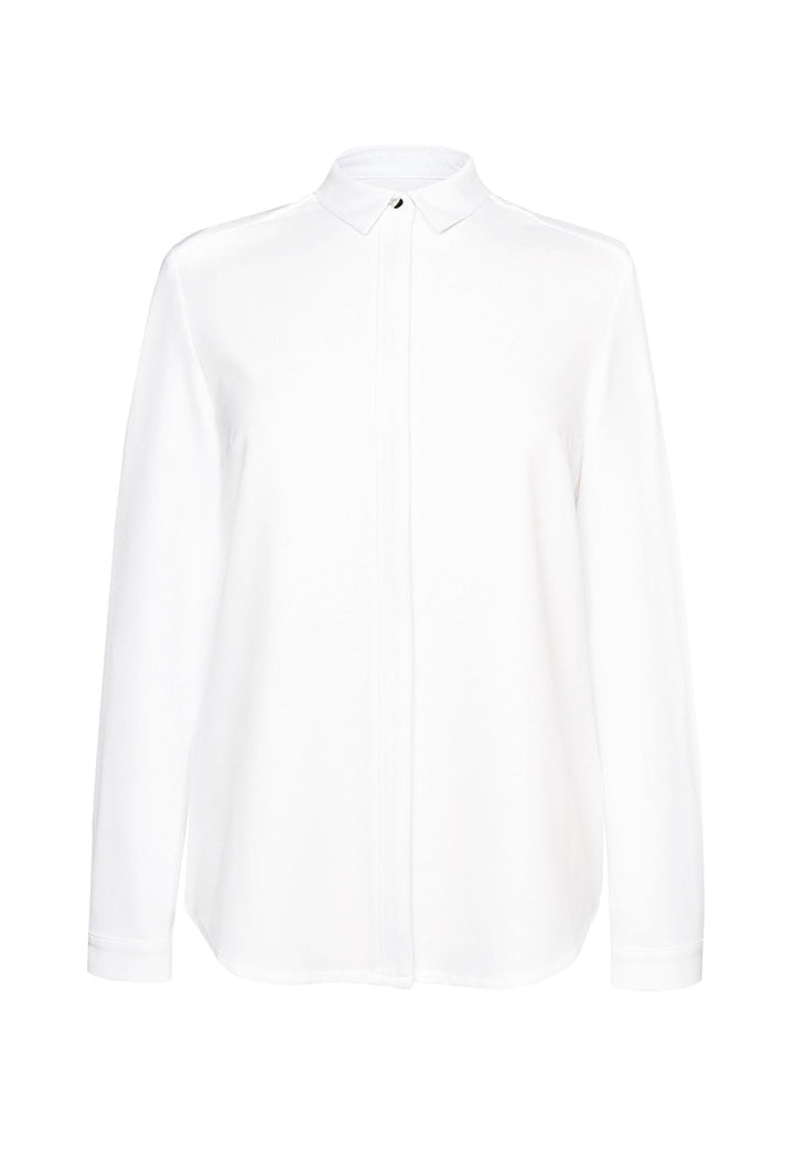 Capri Crepe de Chine Blouse 2300 in White