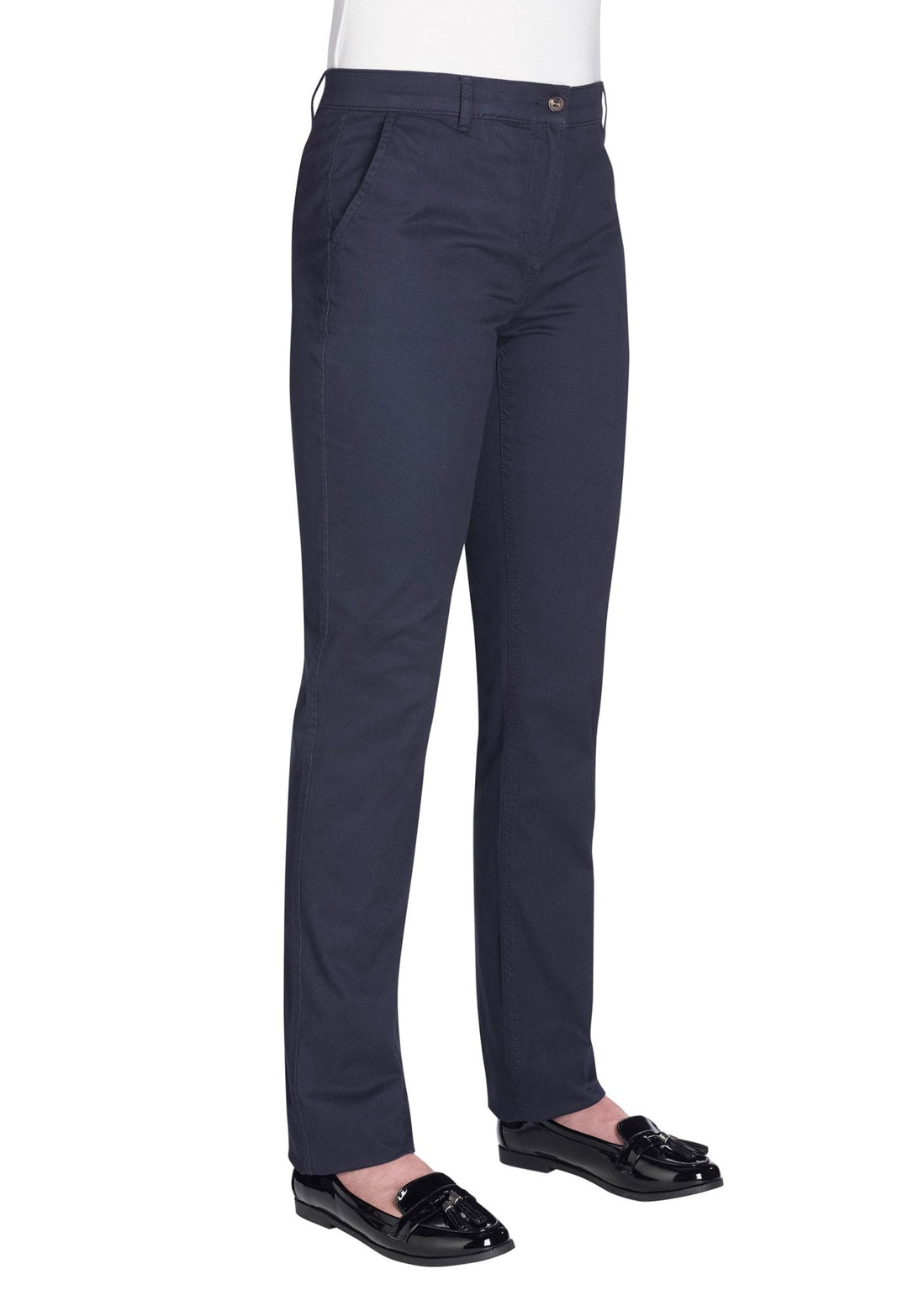 Model Wearing Houston Slim Leg Chino 2303 in Navy