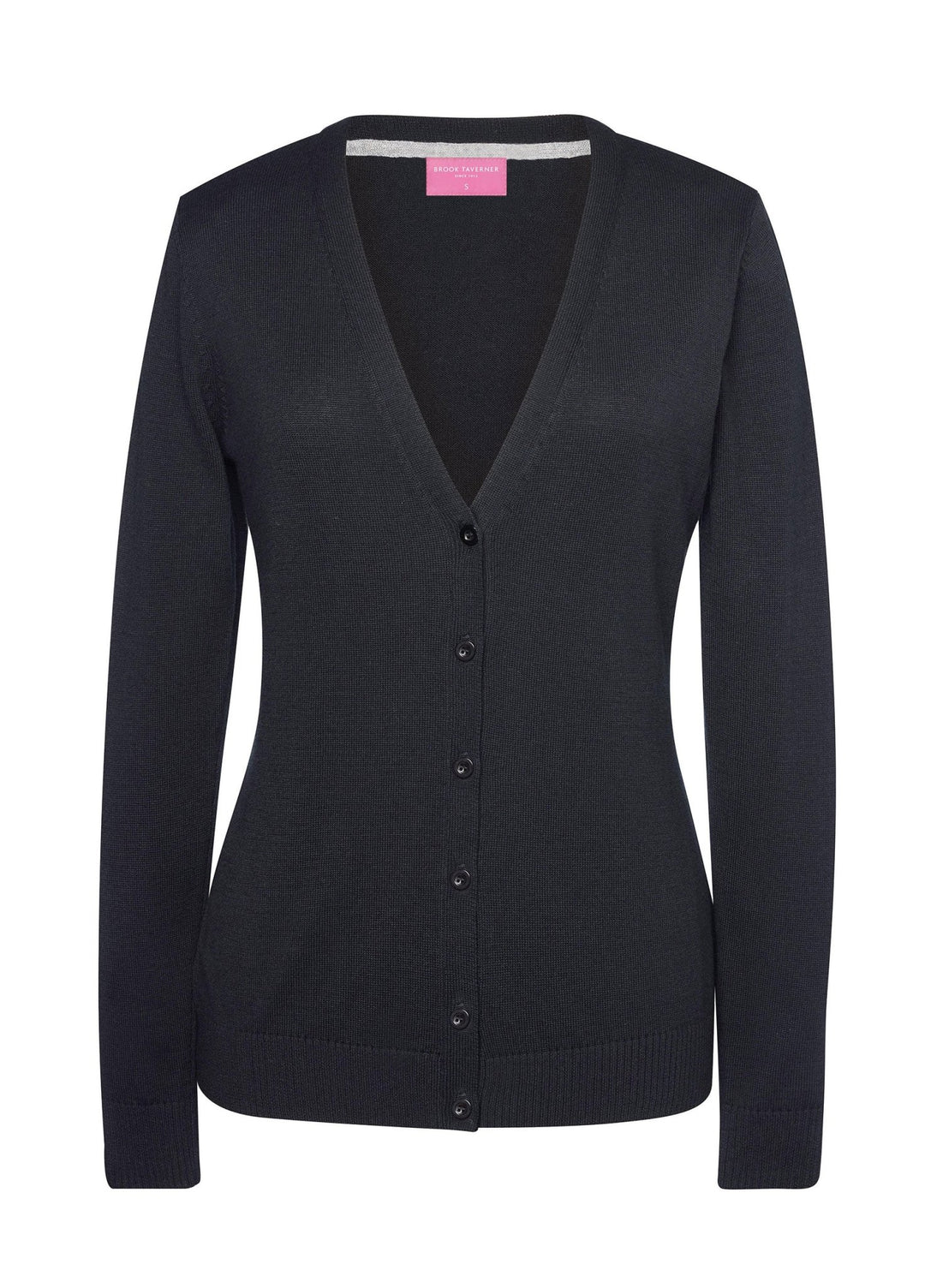 Augusta V-Neck Cardigan 2309 in Black