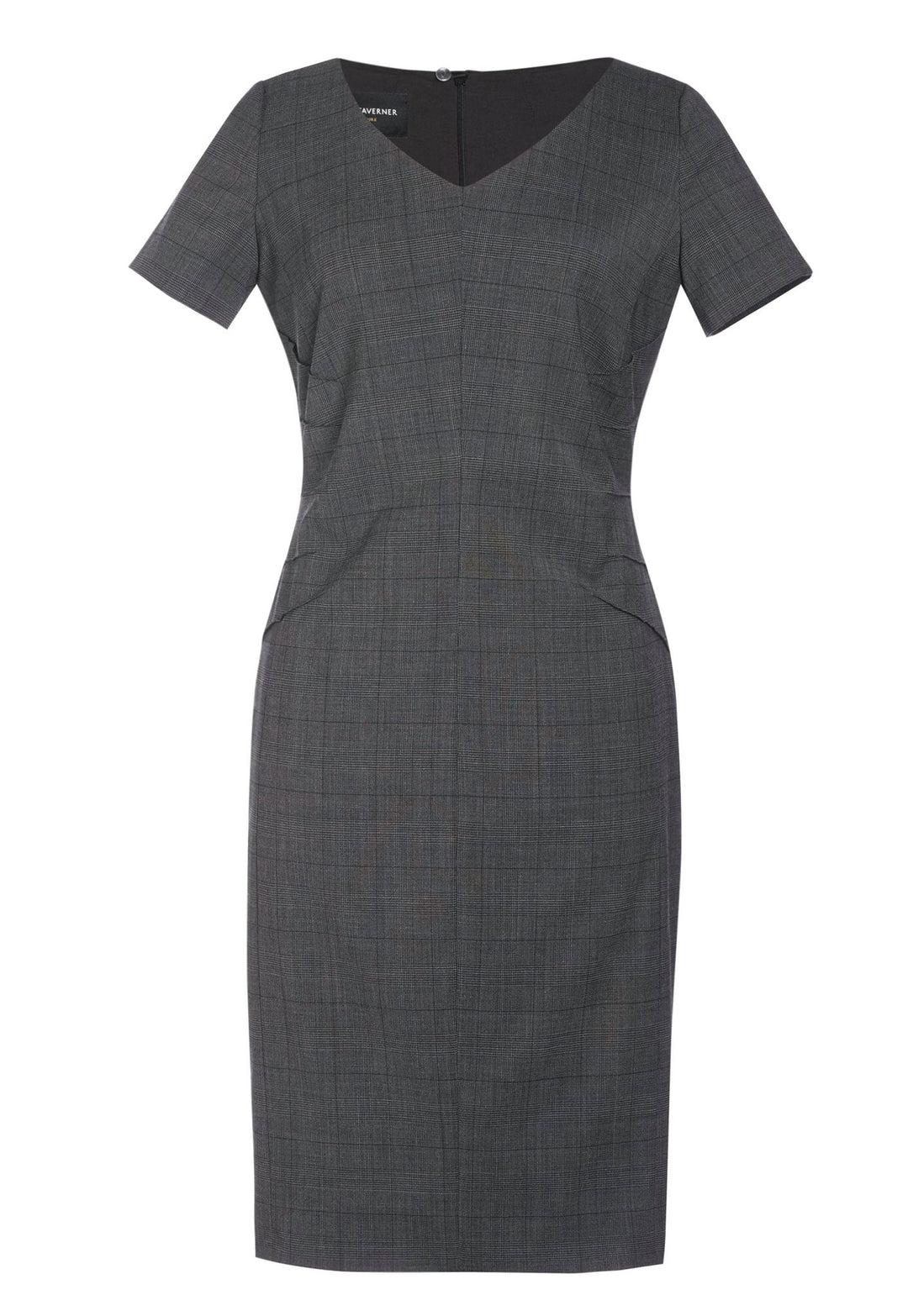 Diamante Signature Dress 2335 in Grey Check