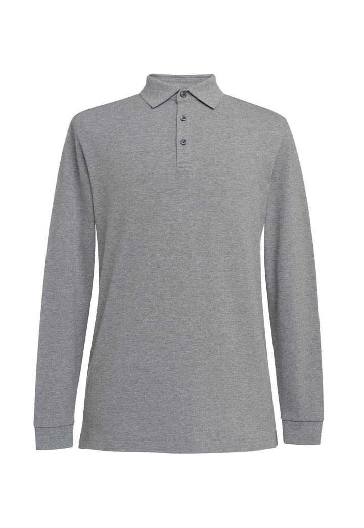 Frederick Premium Cotton Polo 4222 in Grey Marl