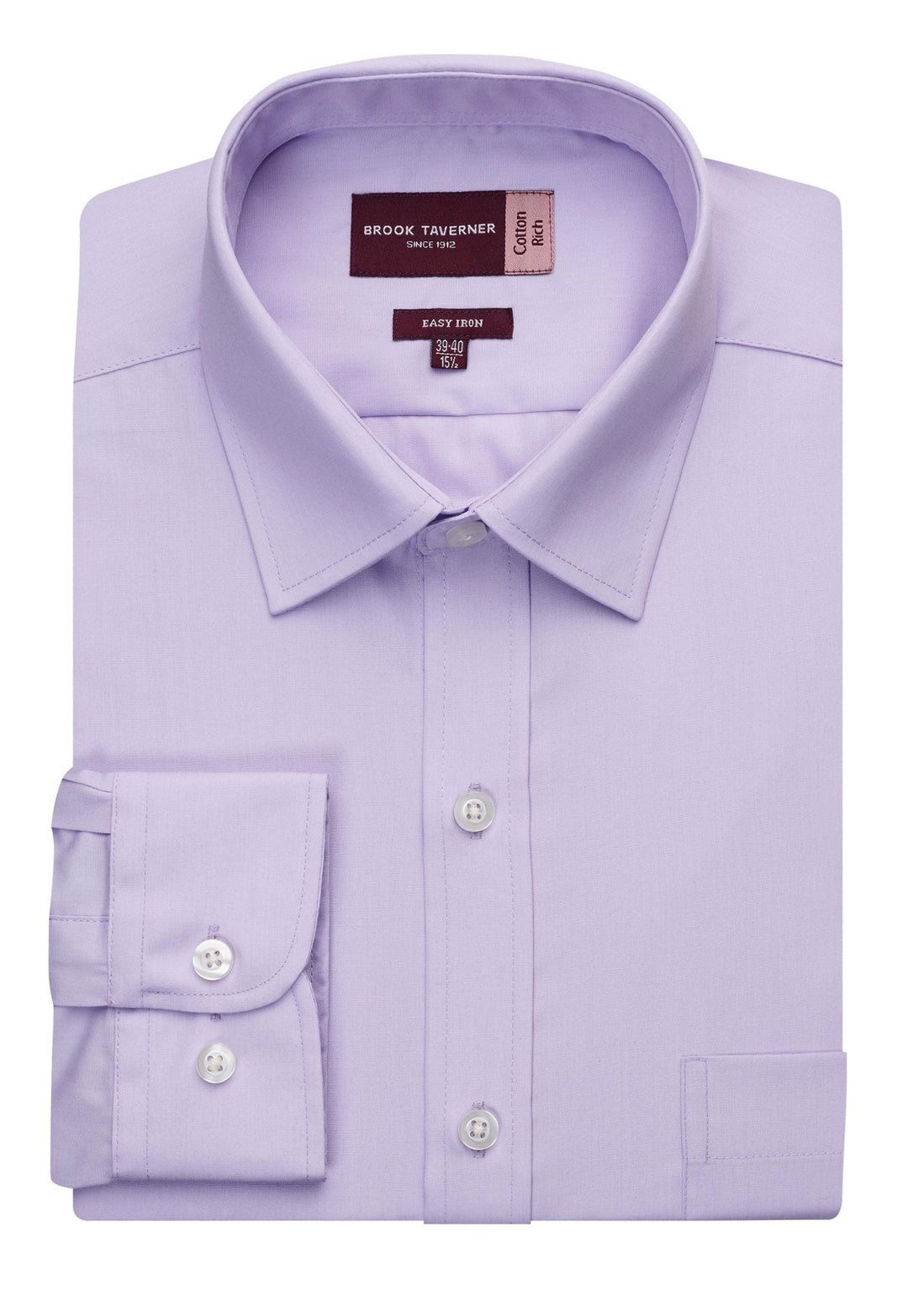 Flat and Folded Rapino Classic Fit Shirt 7539 in Lilac