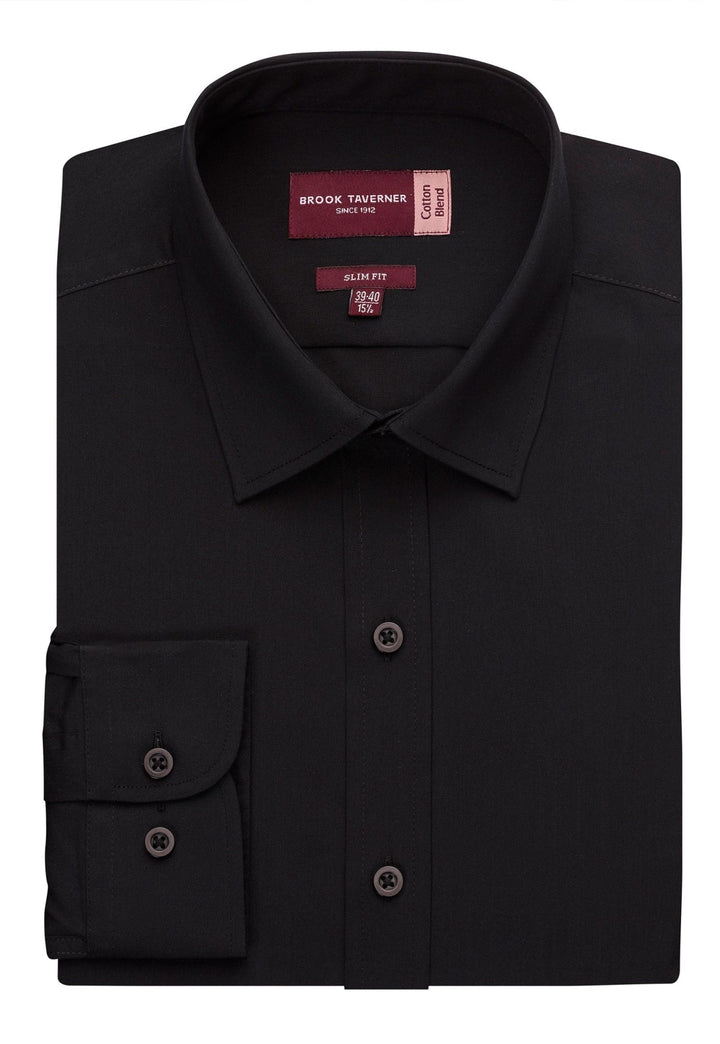 Flat and Folded Pisa Slim Fit Shirt 7721 in Black