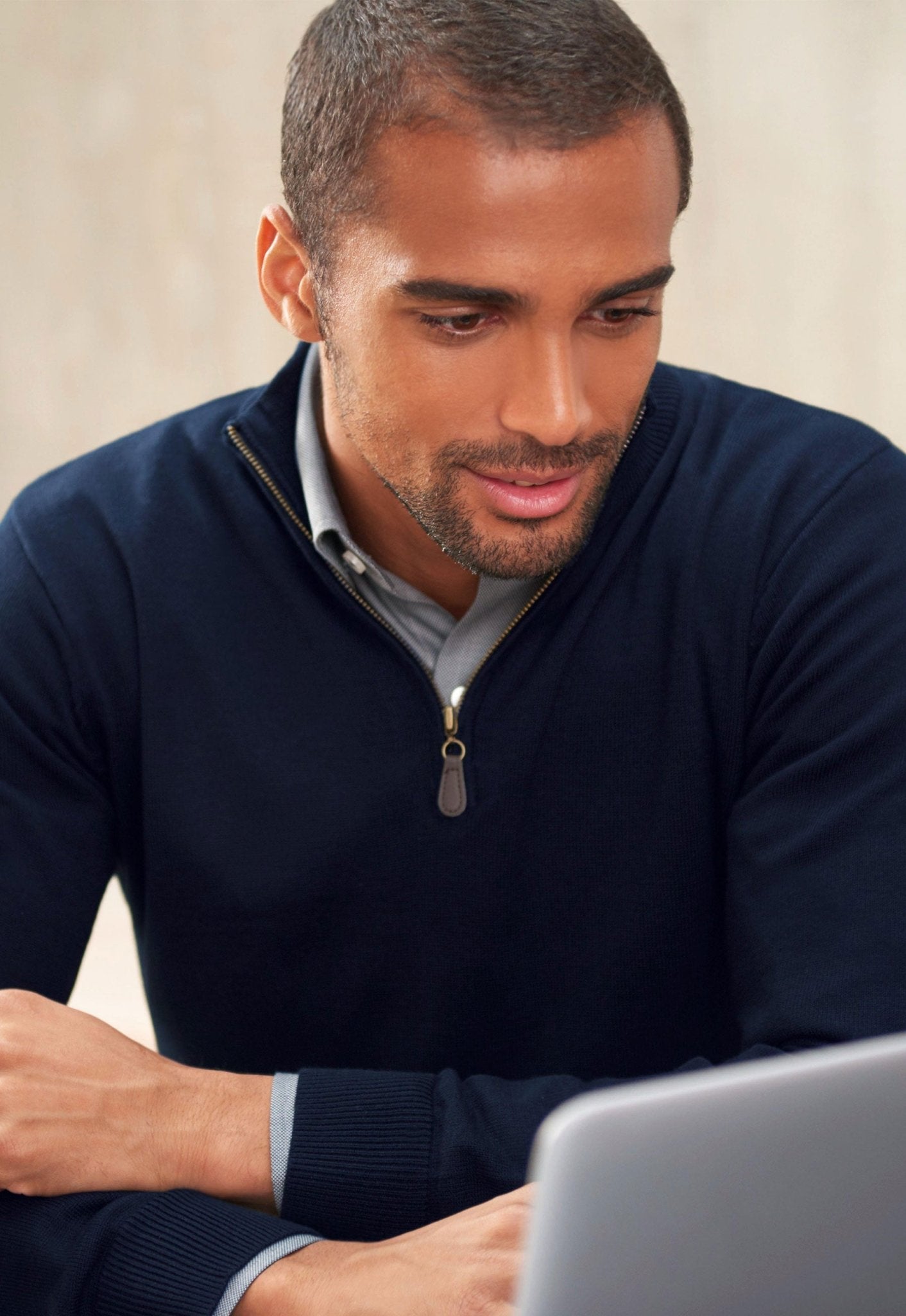 Dallas 1/4 Zip Jumper | Brook Taverner – The Work Uniform Company