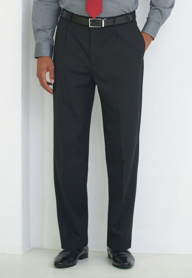 Langham Men's Single Pleat Trousers 8525 - The Work Uniform Company