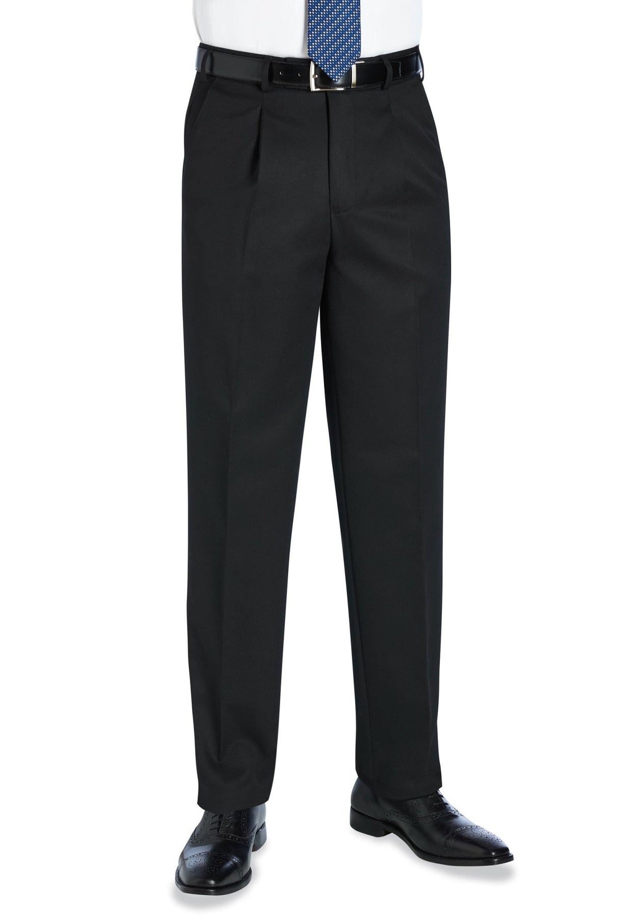 Brook Taverner Atlas Men's Waistease Trousers - Black – The Work ...