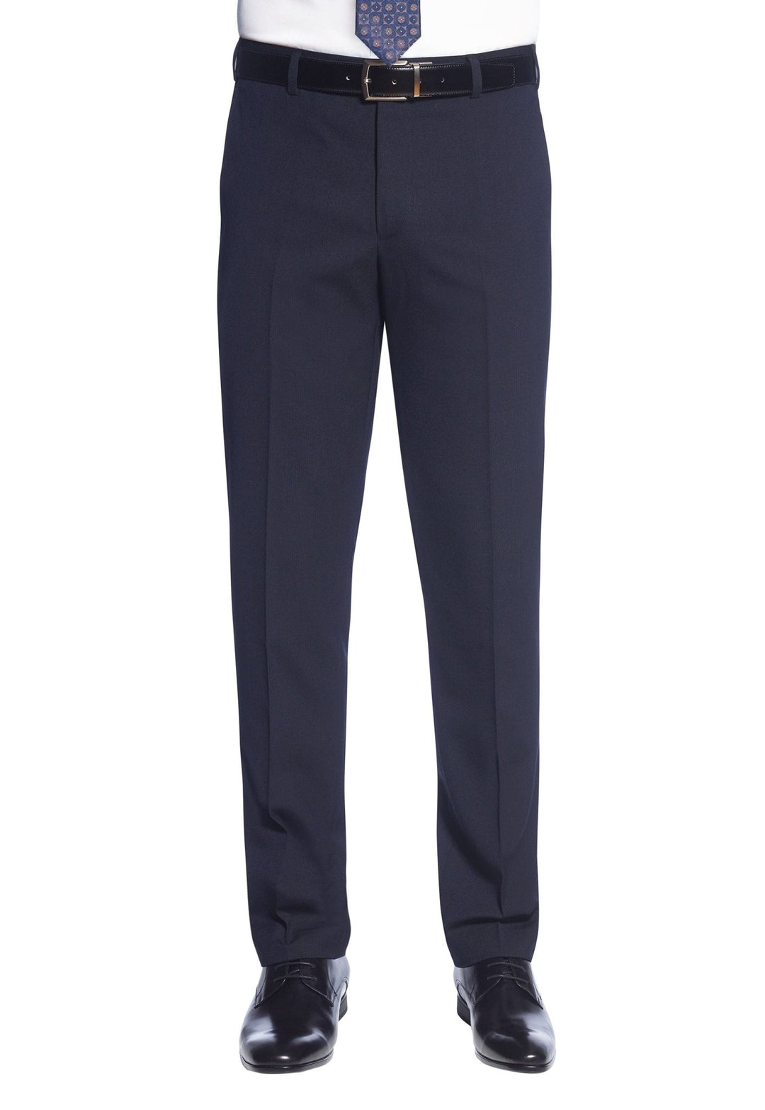 Model Wearing Holbeck Men's Slim Fit Trousers 8733 in Navy