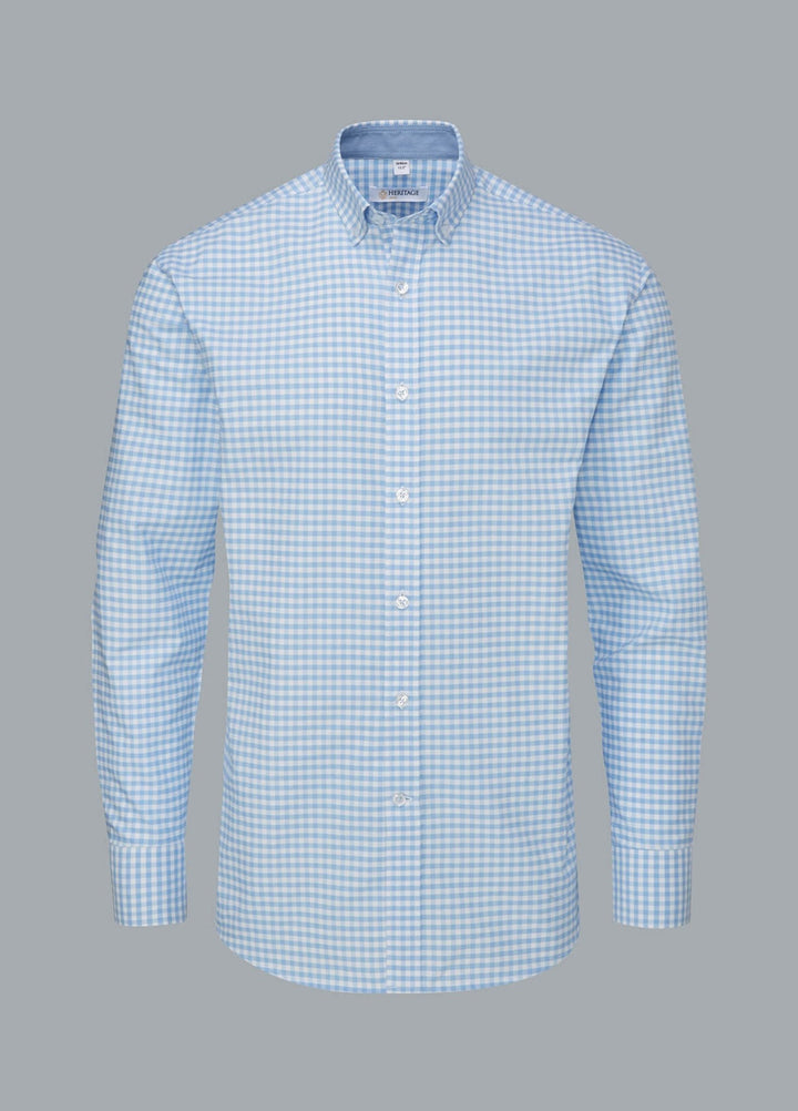 Baltimore Oxford Long Sleeve Work Shirt in Light Blue 