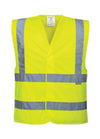 Hi Vis Two Band and Brace Vest PW002 - The Work Uniform Company