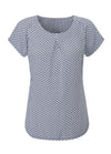 Catriona Patterned Short Sleeve Blouse - The Work Uniform Company