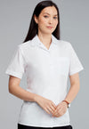 Revere Collar Blouse - White - The Work Uniform Company