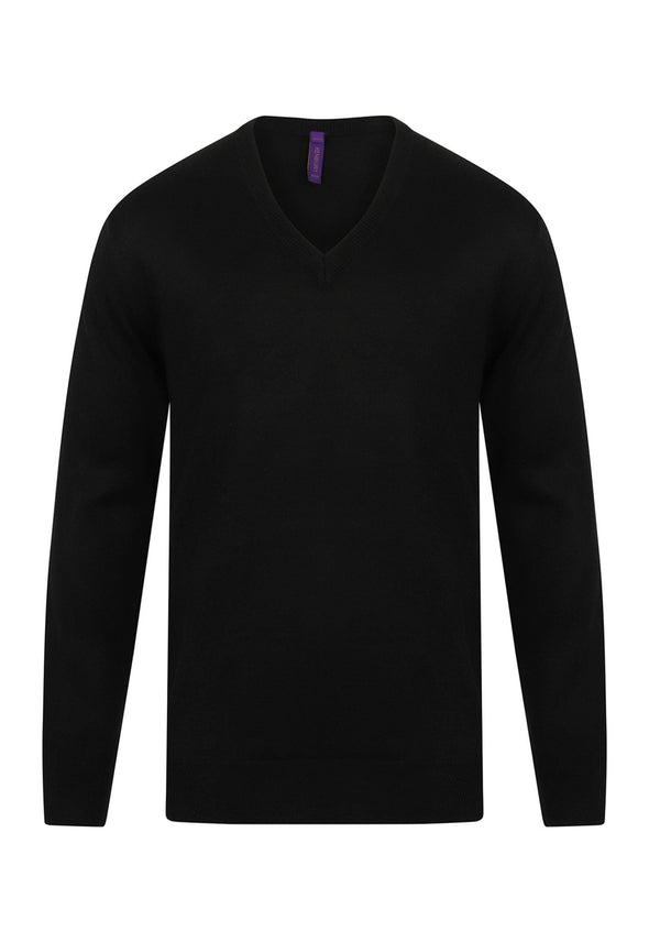 HB760 - Cashmere Touch Acrylic V Neck Jumper - The Work Uniform Company