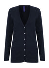 HB723 - Women's V Button Cardigan - The Work Uniform Company