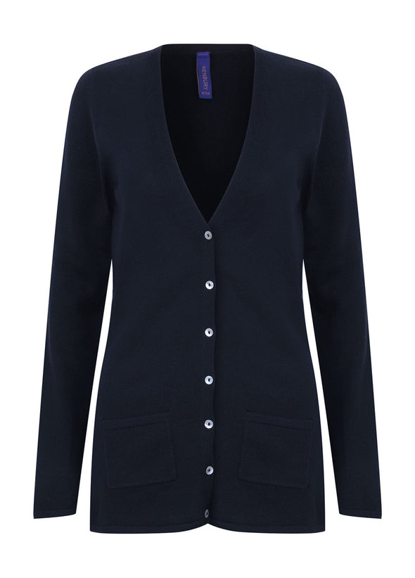 HB723 - Women's V Button Cardigan - The Work Uniform Company
