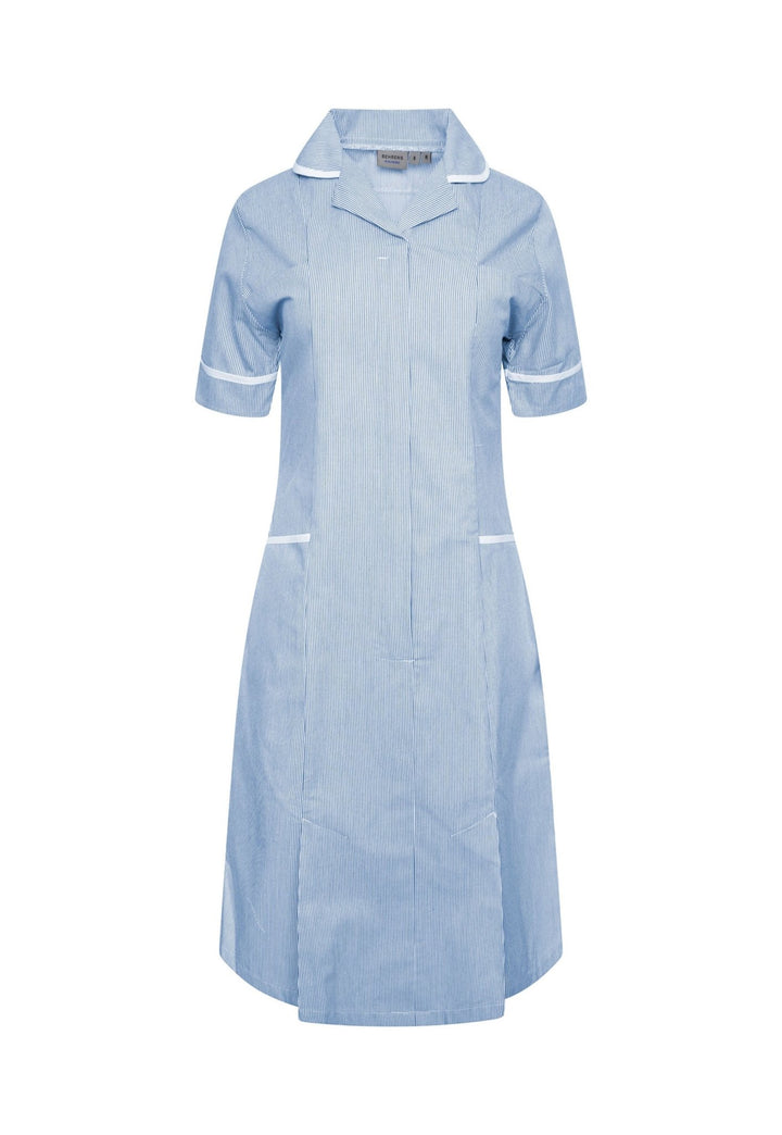 Nurse Dress NCLD-BWSWT in Blue White Striped