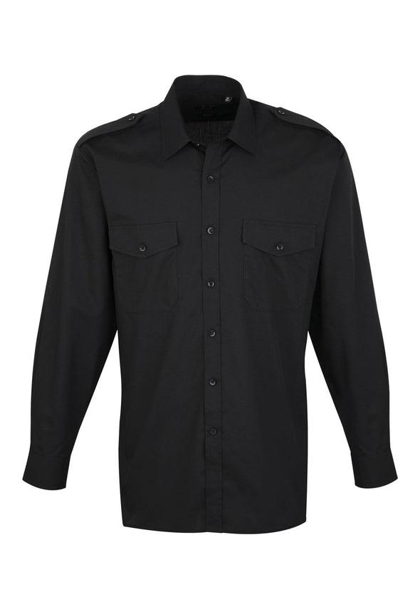PR210 Long Sleeve Pilot Shirt - The Work Uniform Company