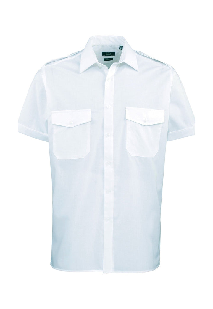 PR212 Short Sleeve Pilot Shirt - The Work Uniform Company