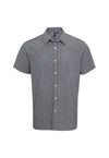 Microcheck Short Sleeve Cotton Shirt PR221 - The Work Uniform Company