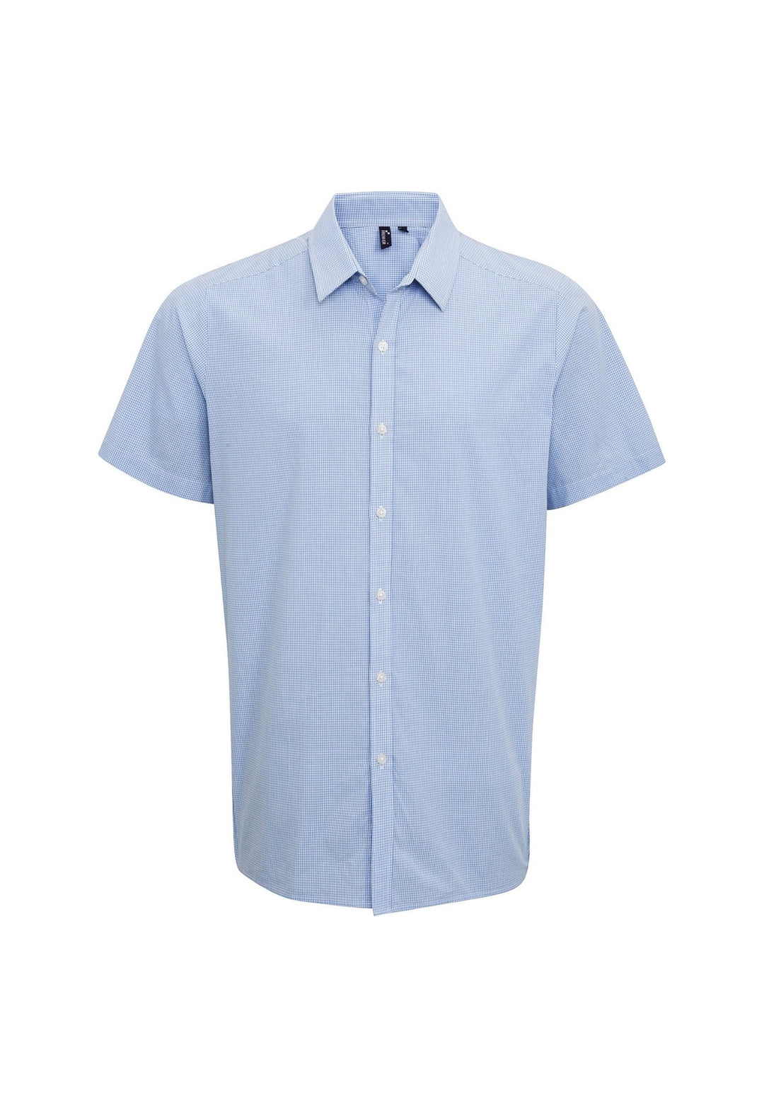 Microcheck Short Sleeve Cotton Shirt PR221 - The Work Uniform Company