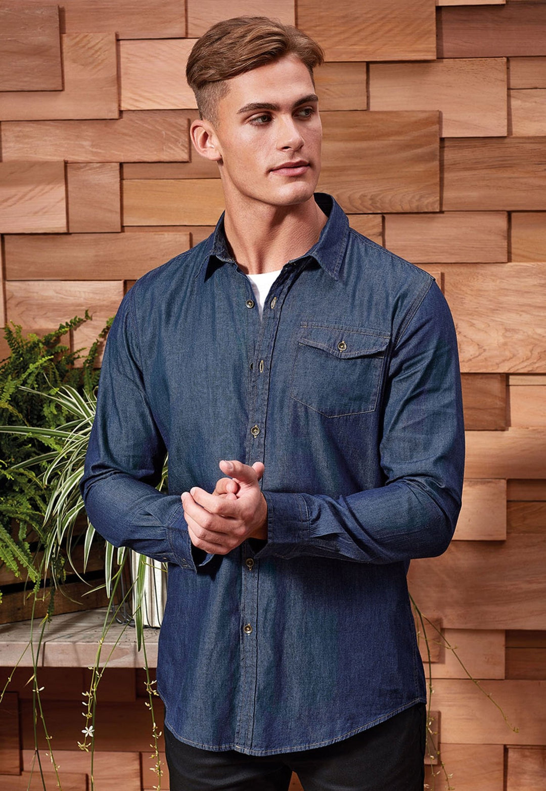 Jeans Stitch Denim Shirt PR222 - The Work Uniform Company