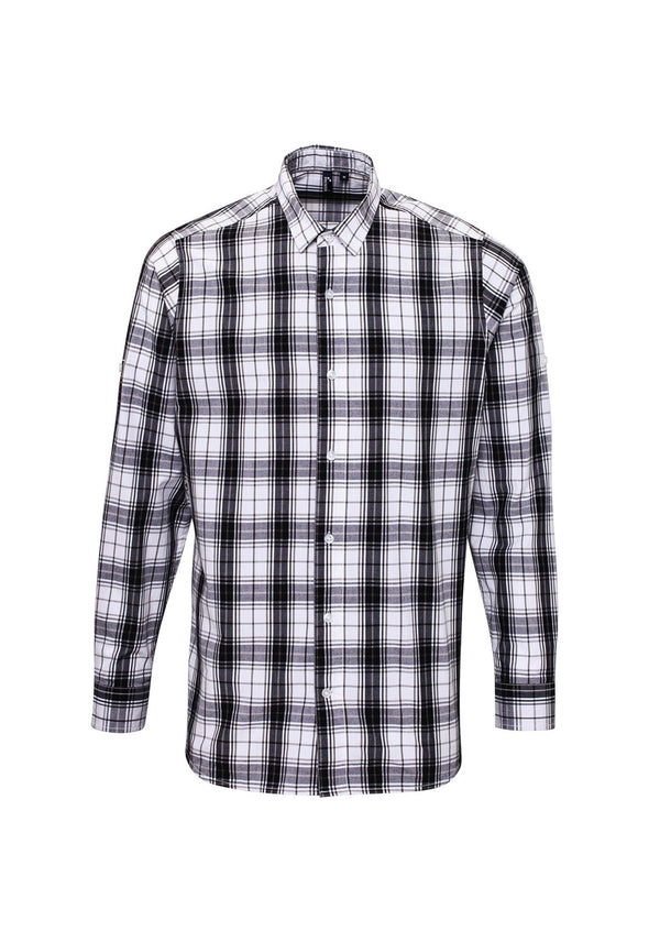 Ginmill Check Cotton Long Sleeve Shirt PR254 - The Work Uniform Company
