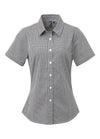 PR321 - Microcheck Gingham Short Sleeve Shirt - The Work Uniform Company