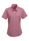 PR321 - Microcheck Gingham Short Sleeve Shirt - The Work Uniform Company