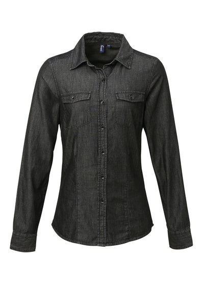 Women's Jeans Stitch Denim Work Shirt - The Work Uniform Company